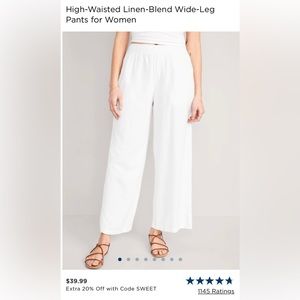 Old Navy Linen Blend Pants